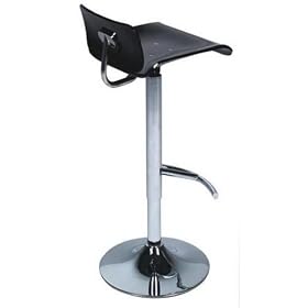 Click here to buy Modern Adjustable Swivel Bar stool Barstool, (FREE SHIPPING), Black by Euro Concept Furniture.