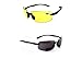 2 Pair of Rimless Bifocal Style - Yellow/Smoke Lens (+3.00 Black)
