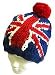 Union Jack Flag Bulky Winter Knit Warm Beanie Ski Hat