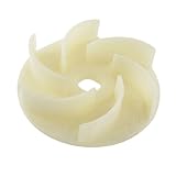 uxcell ファンブレード　ウォーターポンプ用　40W　交換　アイボリーカラー　プラスチック　6×1.4cm