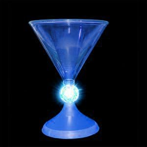 Lightware Light Up Acrylic Martini Glass (6 oz) - Blue