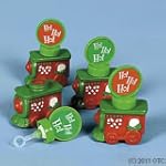 Plastic Holiday Train Bubble Bottles (box of 24)