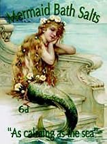 Mermaid Bath Salts "As Calming As The Sea" - Mini Metal Wall Sign