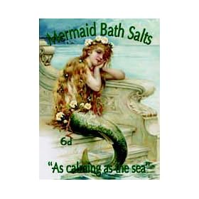 Mermaid Bath Salts "As Calming As The Sea" - Mini Metal Wall Sign