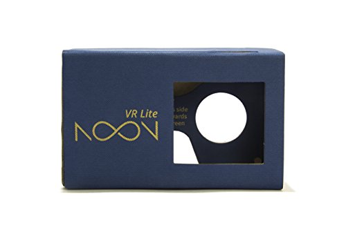 Noon Vr Lite / Premium Vr Cardboard Kit / Comes with a Free Access Code to the Noon Vr App/ Limited Promotion / Easy to Assemble (Teal Blue)