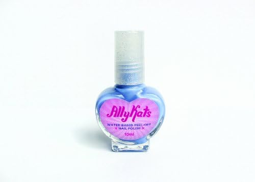 Nontoxic Water-based Peel-Off PURPLE Sparkle Nail Polish (Pack of 2) FREE SHIP