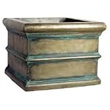 Planter - Rolled Rim - Square (Antique Bronze) (13.5H x 18W x 18D)