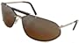 Dolce & Gabbana D&G 4265S D78 Fashion Aviator Sunglasses, Gold Frame/ Brown Lenses