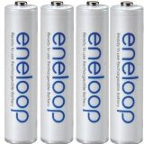 SANYO NEW 1500 eneloop 4 Pack AAA Ni-MH Pre-Charged Rechargeable Batteries w/ Charger