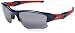 Oakley Men's Flak Jacket XLJ Minnesota Twins Sunglasses,Blue & Red Frame/Black Lens,one size