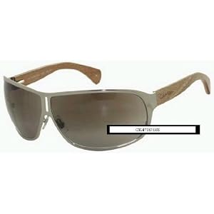 Calvin Klein Sunglasses - Designer Fashion AUTHENTIC Unisex Dark Silver Wood Brown CK473S 565