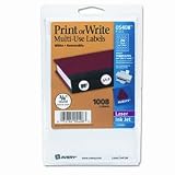 Avery Removable ID Labels 3/4 Diameter, 1008/PK, White