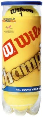 Wilson Tennis Balls T1002 3-Pack Championship High-Altitude Tennis Balls
