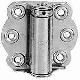 Stanley Hardware 2-3/4-Inch by 2-15/16-Inch Adjustable Tension Full Surface Screen Door Spring Hinge, Brass #748850