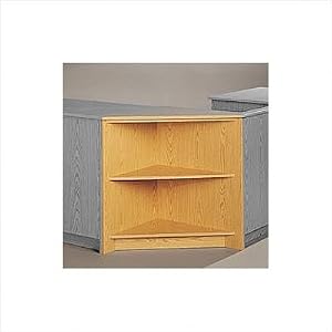 Library Modular Front Desk System - Corner Display Unit Height: 32