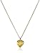 Dogeared You Are Loved Faceted Heart Gold Dipped Chain Necklace