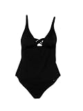 Kenneth Cole 2 Pc Black Tankini w/Criss Cross Trim S