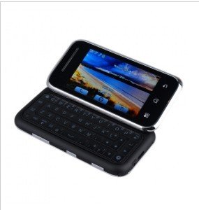 ME600 Dual Card Quad Band With WIFI TV QWERTY Keypad 3.0 Inch Rotary Screen Cell Phone Black (2GB TF Card)