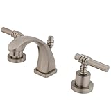 Kingston Brass KS4948ML Two Handle 4 in. to 8 in. Mini Widespread Lavatory Faucet with Brass Pop-up