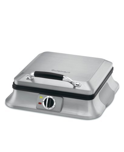 Cuisinart WAF-4B 4-Slice Belgian Waffle Iron, Brushed Stainless
