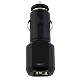 Buy 2-Port USB Car Charger w LED Light, Black