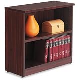 31jd0r9cprL. SL160  Valencia Series Bookcase/Storage Cabinet, 2 Shelves, 32w x 12d x 30h, Mahogany  Category: Wood Bookcases
