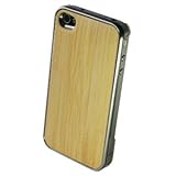 REAL WOODEN CASE COVER 「WoodGrain-木目-」-竹- for iPhone4/iPhone4S