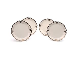 Certified International Regency Ivory 9-1/4-inch Salad/Dessert Plate, Set of 4