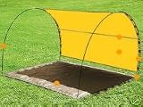 SONNENZELT SONNENSEGEL STRANDMUSCHEL SKINCOM TARP TARPS IN SONNENGELB / GELB - 