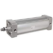 SMC NCA1 Series Aluminum Air Cylinder, Tie-Rod, Double Acting, Basic Style Mounting, Not Switch Ready, Cushioned