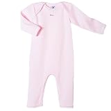 Petit Bateau Classic Pink Stripe Romper for Baby Girl