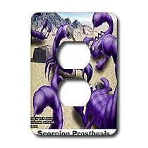 Londons Times Funny Bugs and Slugs Cartoons - Scorpion Prosthesis - Light Switch Covers - 2 plug outlet cover