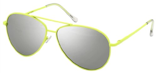 Aviator Designer Fashion Sunglasses - Mens and Womens - Yellow 5447