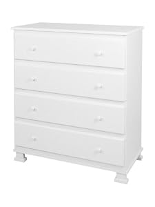 DaVinci Parker 4-Drawer Dresser, Pure White