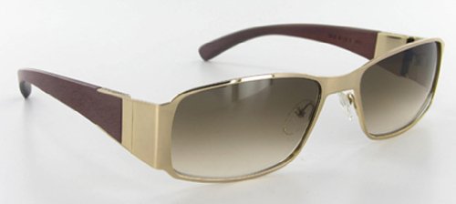gold and wood sunglasses