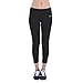 Womens Yoga Capris Workout Running Leggings with Inner Pocket