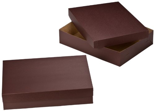 Dress My Cupcake Cupcake Box with Holder for 24 Standard Cupcakes, Chocolate Brown, Set of 100