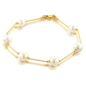 Bling Jewelry Designer Inspired 14K Yellow Gold Freshwater Pearl Tin Cup... by