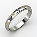 Button Band, 14K White Gold Ring with Iolite & title=