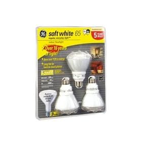 GE Soft White Light Bulbs - 3/15 Watt Bulbs (28909,FLE15/2/R30/SW/CD)cfl energy saving