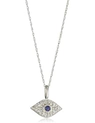 Mary Louise Diamond Evil Eye Pendant Necklace
