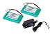 Two Tenergy 9.6V 2300mAh NiMH High Capacity Battery Pack for RC Car, Robots, Security with Simple Pack Charger