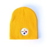 Pittsburgh Steelers Yellow Knit Beanie Cap Winter Hat