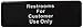 Winco SGN-317 Sign, 3-Inch by 9-Inch, Restroom for Customer