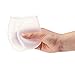 SillyVine Clear Stemless Silicone Wine Glasses | Set of 2- 12 oz | Durable | Eco Friendly | Translucent | The Glass So Versatile It Can Go Anywhere (2, Clear))ON SALE