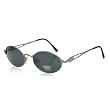 VERSUS Pewter-tone Sunglasses with Smoke Colored Lenses. Model: R11-77M