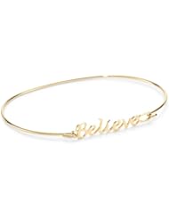 a.v. max Believe Word Bracelet