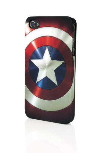  Performance Designed Products IP-1414 Marvel Captain America Shield Clip Case for iPhone 4 - 1 Pack - Retail Packaging - Assorted
