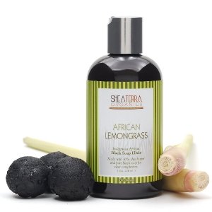 Shea Terra - African Lemongrass Indigenous Black Soap Elixir 8 oz.