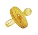 Natursutten BPA-Free Natural Rubber Pacifier, Rounded, 0-3 Months